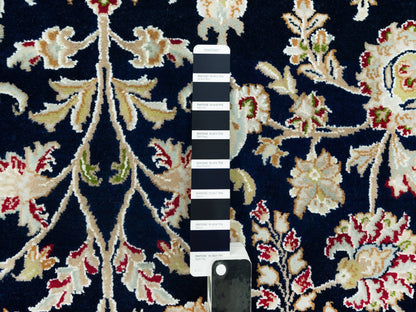 Nain Traditional hand-knotted wool rug in Blue, 6'1" x 8'10", SKU O090612