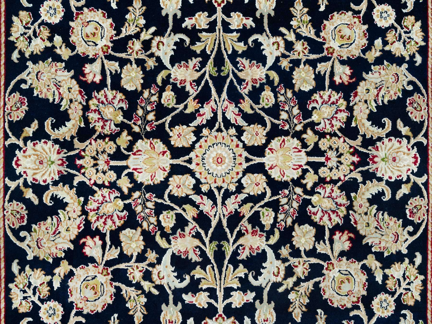 Nain Traditional hand-knotted wool rug in Blue, 6'1" x 8'10", SKU O090612