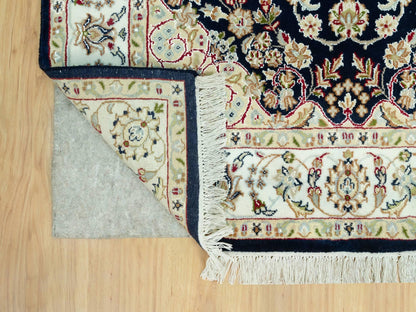 Nain Traditional hand-knotted wool rug in Blue, 4'3" x 6'3", SKU O090619
