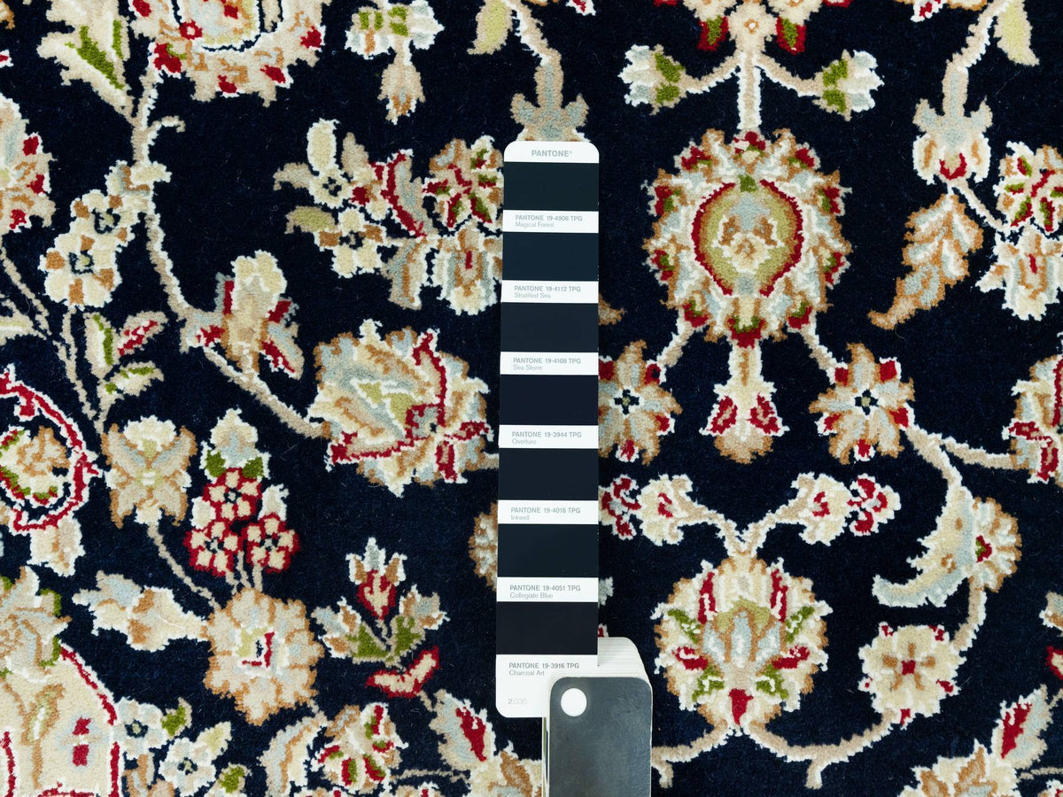 Nain Traditional hand-knotted wool rug in Blue, 4'3" x 6'3", SKU O090619