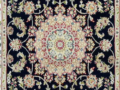 Nain Traditional hand-knotted wool rug in Blue, 4'3" x 6'3", SKU O090619