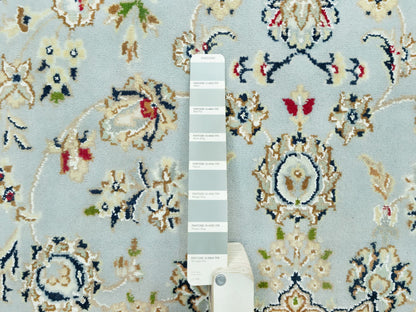 Blue 4'11" x 6'9" Fine Oriental Hand knotted Wool Rug - Sku: O090620