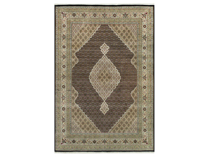 Black 9'8" x 14'2" Fine Oriental Hand knotted Wool Rug - Sku: O090624