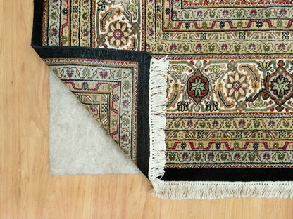 Tabriz Traditional hand-knotted wool rug in Black, 9'8" x 14'2", SKU O090624