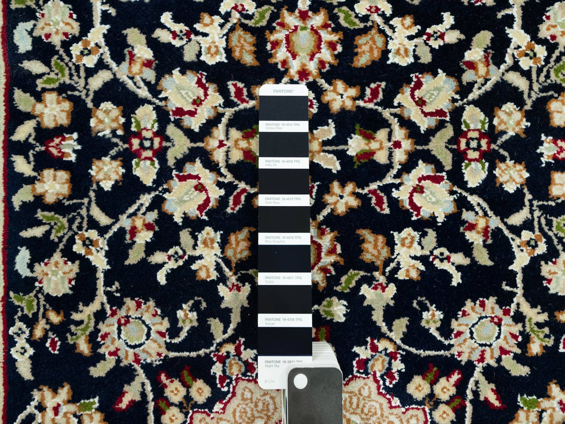 Nain Traditional hand-knotted wool runner in Blue, 2'5" x 20'1", SKU O090627