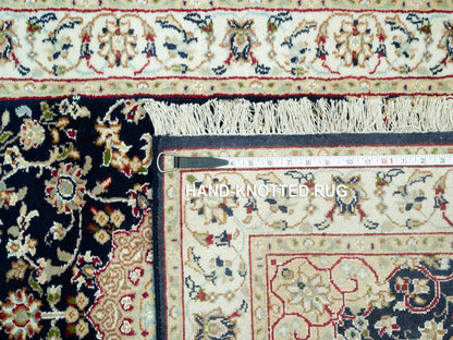 Nain Traditional hand-knotted wool runner in Blue, 2'5" x 20'1", SKU O090627