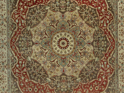 Red 9'2" x 12'1" Traditional Hand knotted Wool Rug - Sku: O090634