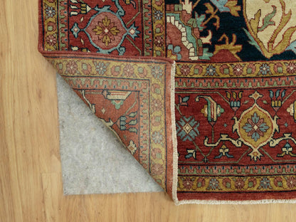 Red 10'0" x 14'0" Heriz Hand knotted Wool Rug - Sku: O090636