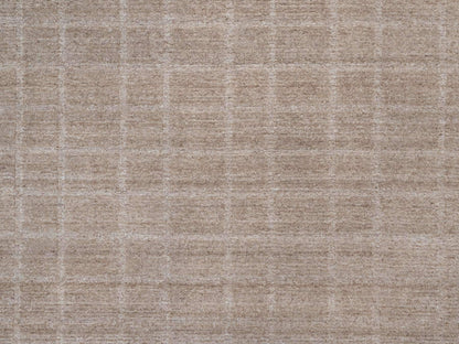 Modern / Contemporary hand-knotted wool rug in Brown, 8'2" x 9'10", SKU O090703