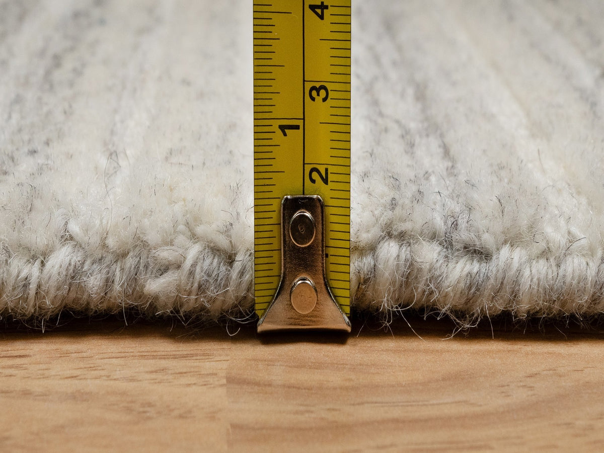 Modern / Contemporary hand-knotted wool runner in Brown, 2'7" x 10'0", SKU O090716