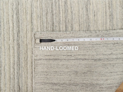 Modern / Contemporary hand-knotted wool runner in Brown, 2'7" x 10'0", SKU O090716