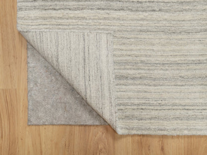 Modern / Contemporary hand-knotted wool runner in Beige, 2'6" x 10'0", SKU O090717