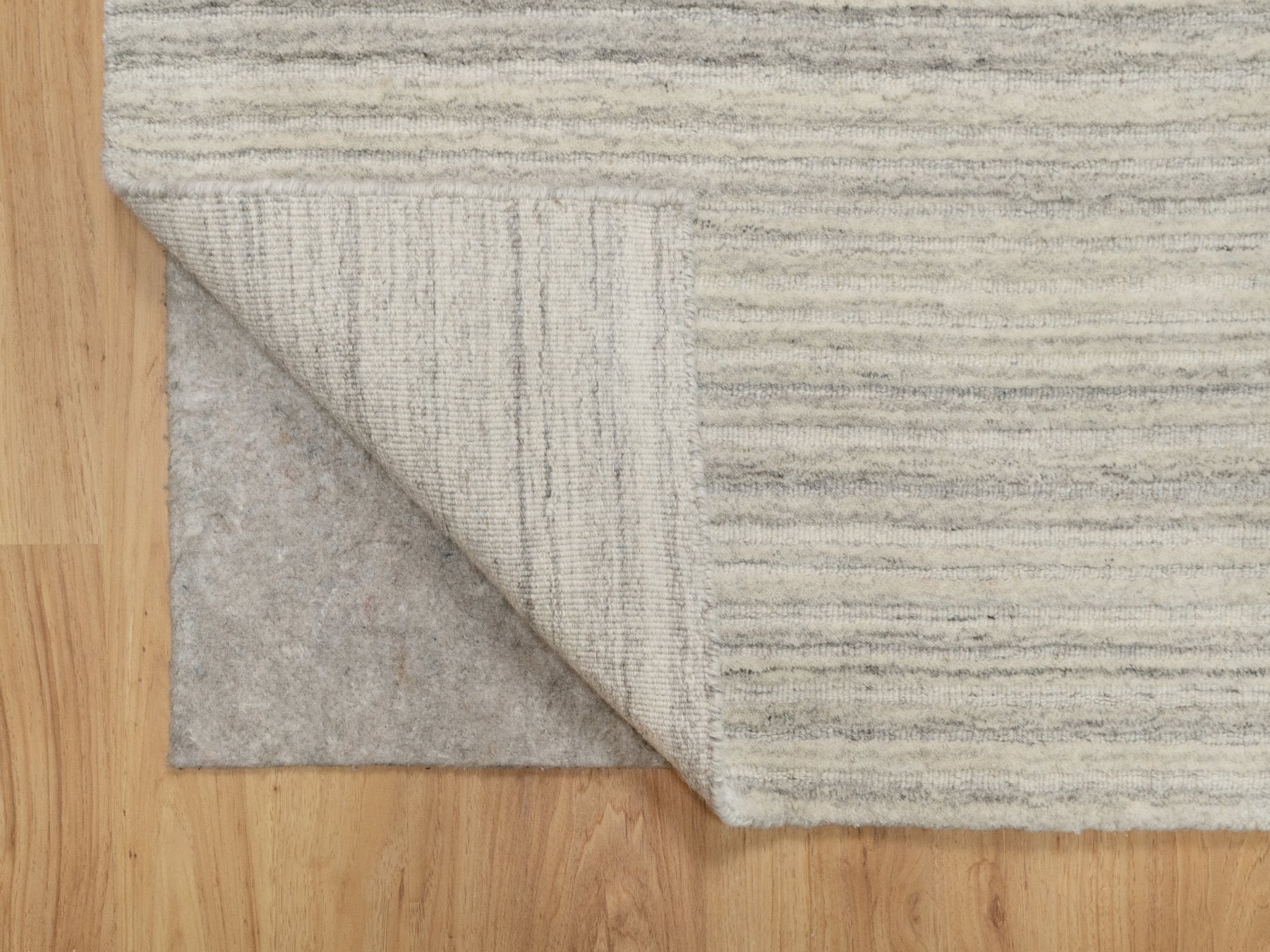 Modern / Contemporary hand-knotted wool runner in Beige, 2'7" x 11'10", SKU O090719