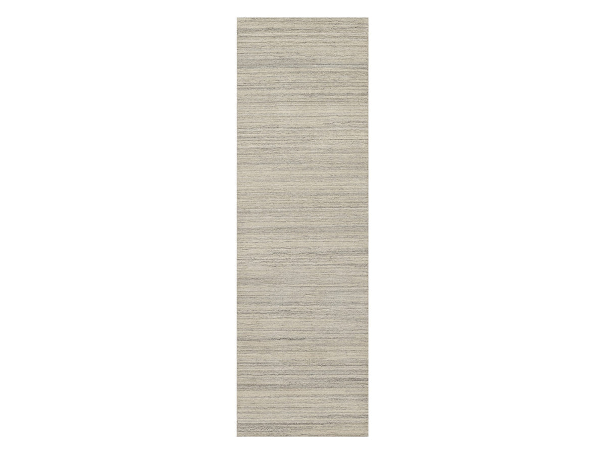 Modern / Contemporary hand-knotted wool runner in Beige, 2'5" x 8'0", SKU O090720