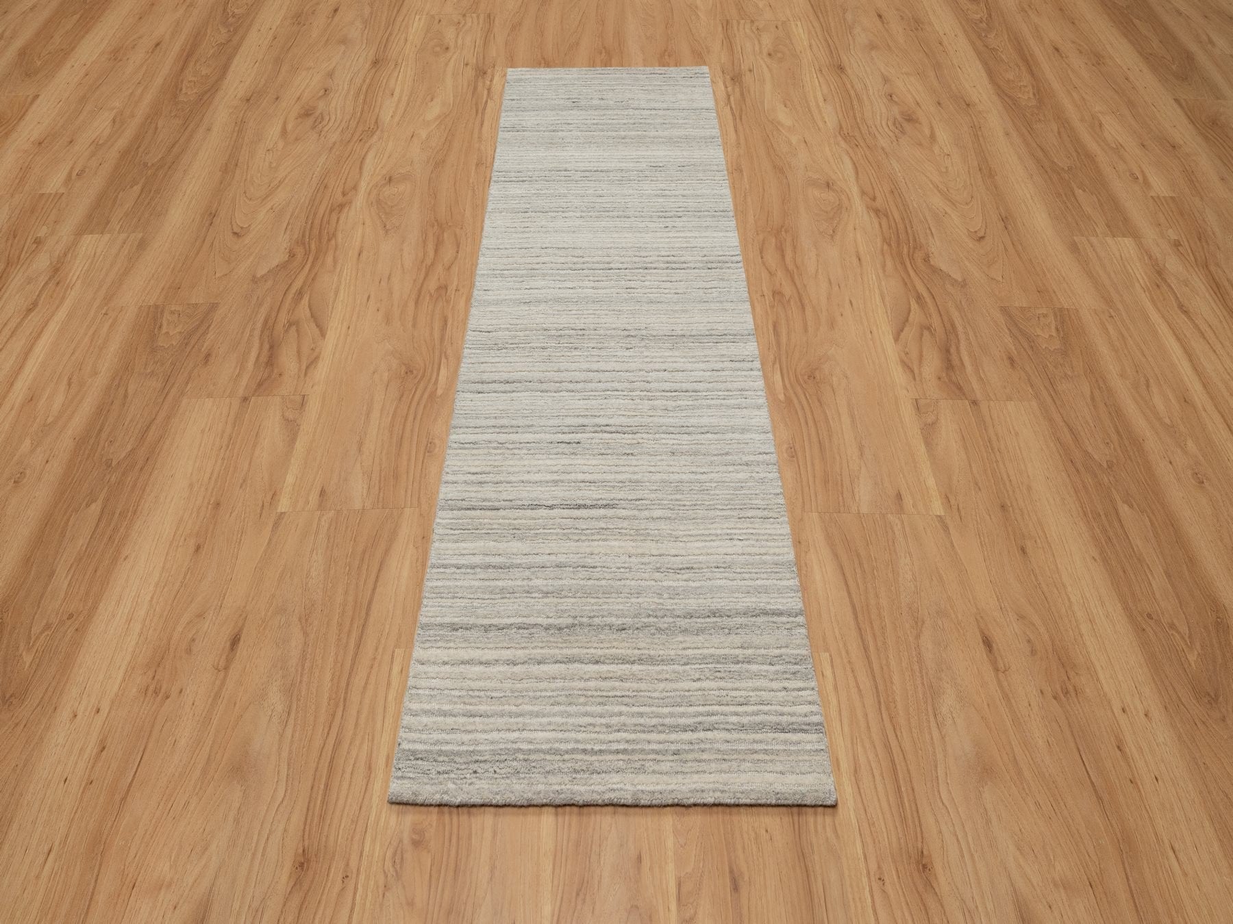 Modern / Contemporary hand-knotted wool runner in Beige, 2'5" x 8'0", SKU O090720