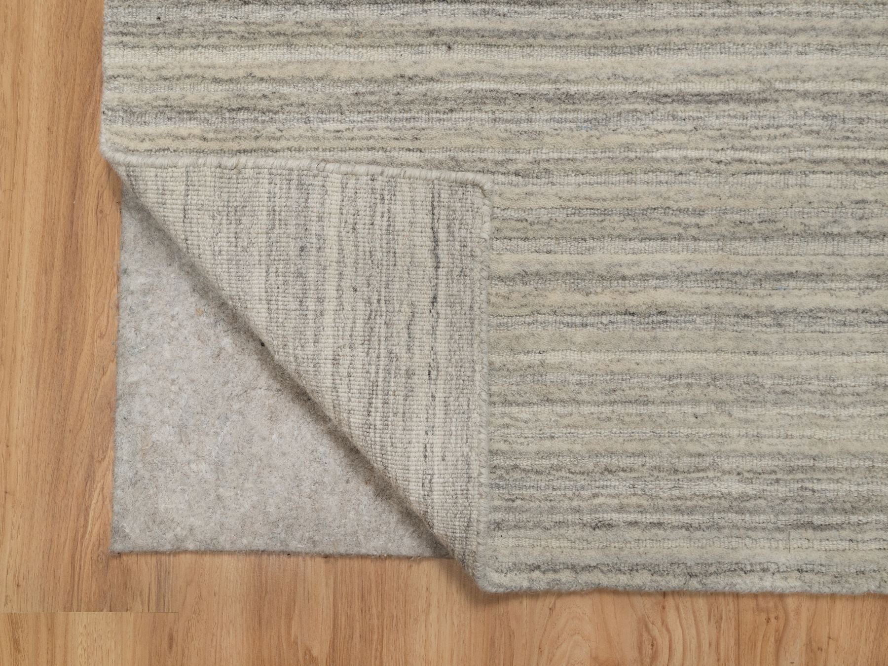 Modern / Contemporary hand-knotted wool runner in Beige, 2'5" x 8'0", SKU O090720