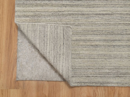Modern / Contemporary hand-knotted wool runner in Beige, 2'5" x 8'0", SKU O090720
