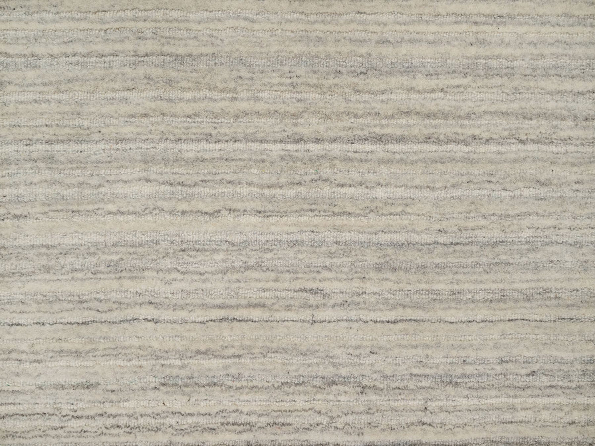 Modern / Contemporary hand-knotted wool runner in Beige, 2'5" x 8'0", SKU O090720