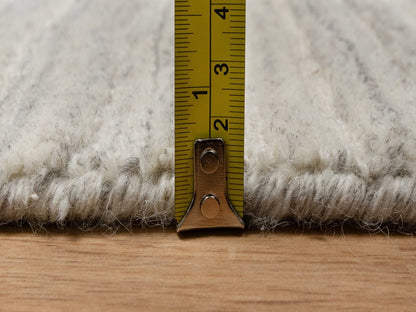 Modern / Contemporary hand-knotted wool runner in Beige, 2'5" x 8'0", SKU O090720