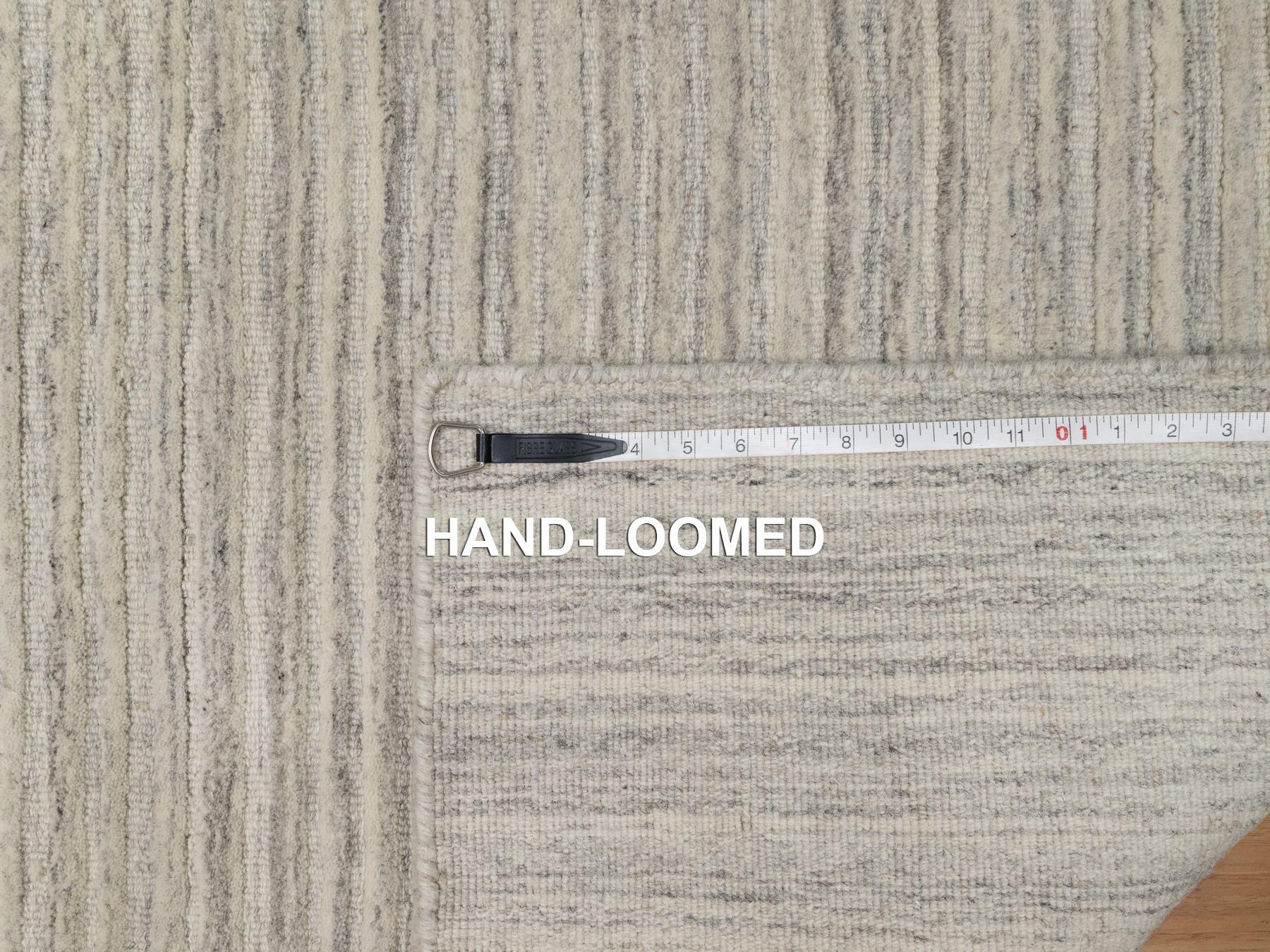 Modern / Contemporary hand-knotted wool runner in Beige, 2'5" x 8'0", SKU O090720