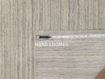 Modern / Contemporary hand-knotted wool runner in Beige, 2'5" x 8'0", SKU O090720