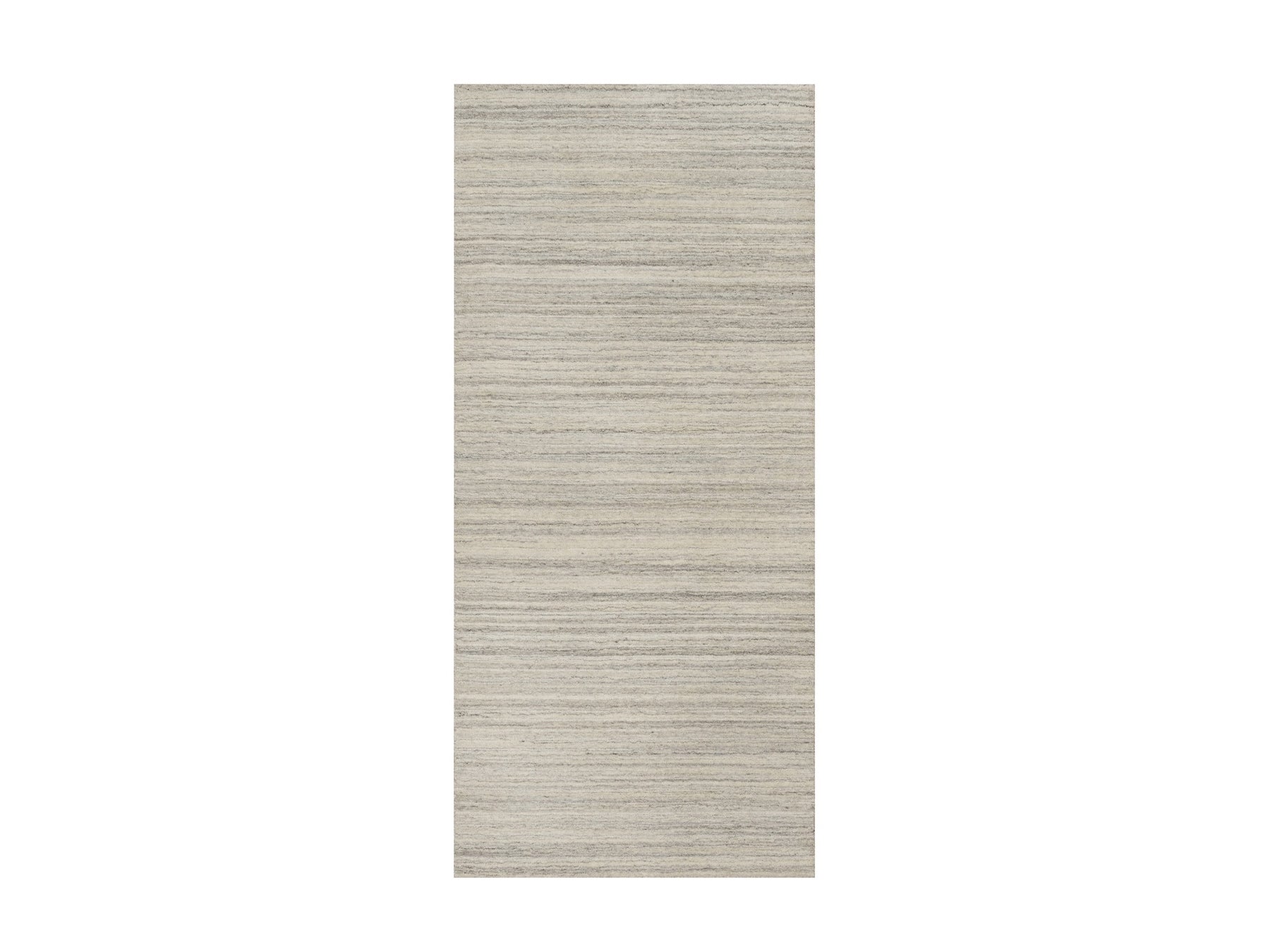Beige 2'8" x 6'0" Modern / Contemporary Handloom Wool Rug - Sku: O090722