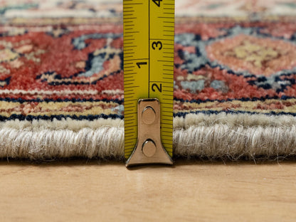 Ivory 2'7" x 21'10" Heriz Hand knotted Wool Rug - Sku: O090752