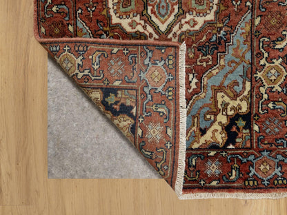 Red 2'0" x 3'2" Traditional Hand knotted Wool Rug - Sku: O090755