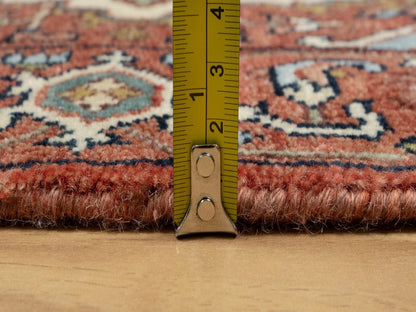 Red 2'0" x 3'2" Traditional Hand knotted Wool Rug - Sku: O090755