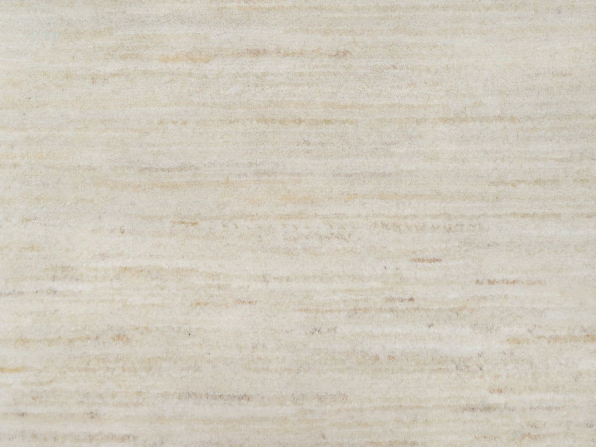 Gabbeh Modern / Contemporary hand-knotted wool runner in Ivory, 2'6" x 11'10", SKU O090763