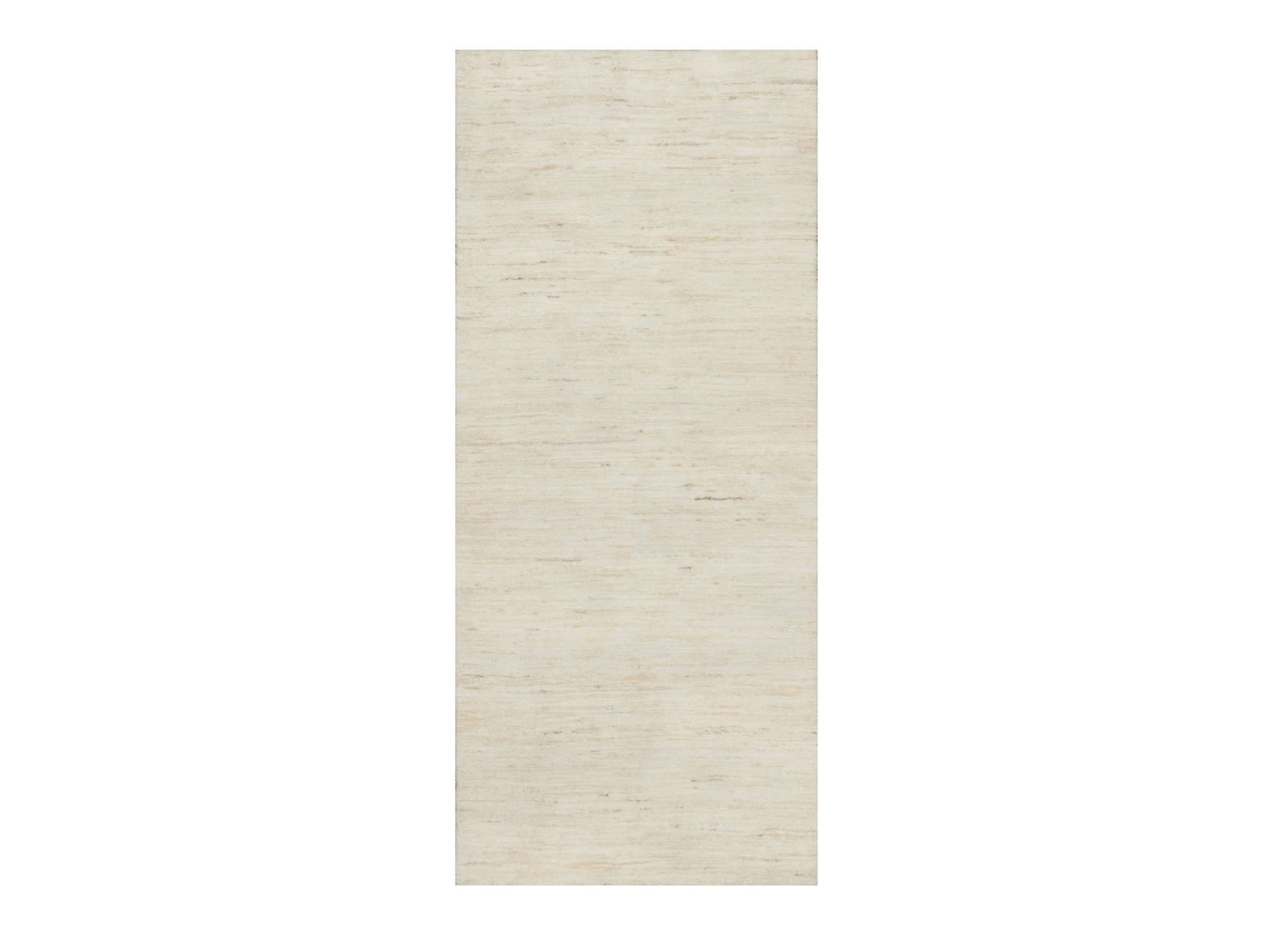 Ivory 2'6" x 5'10" Modern / Contemporary Hand knotted Wool Rug - Sku: O090772