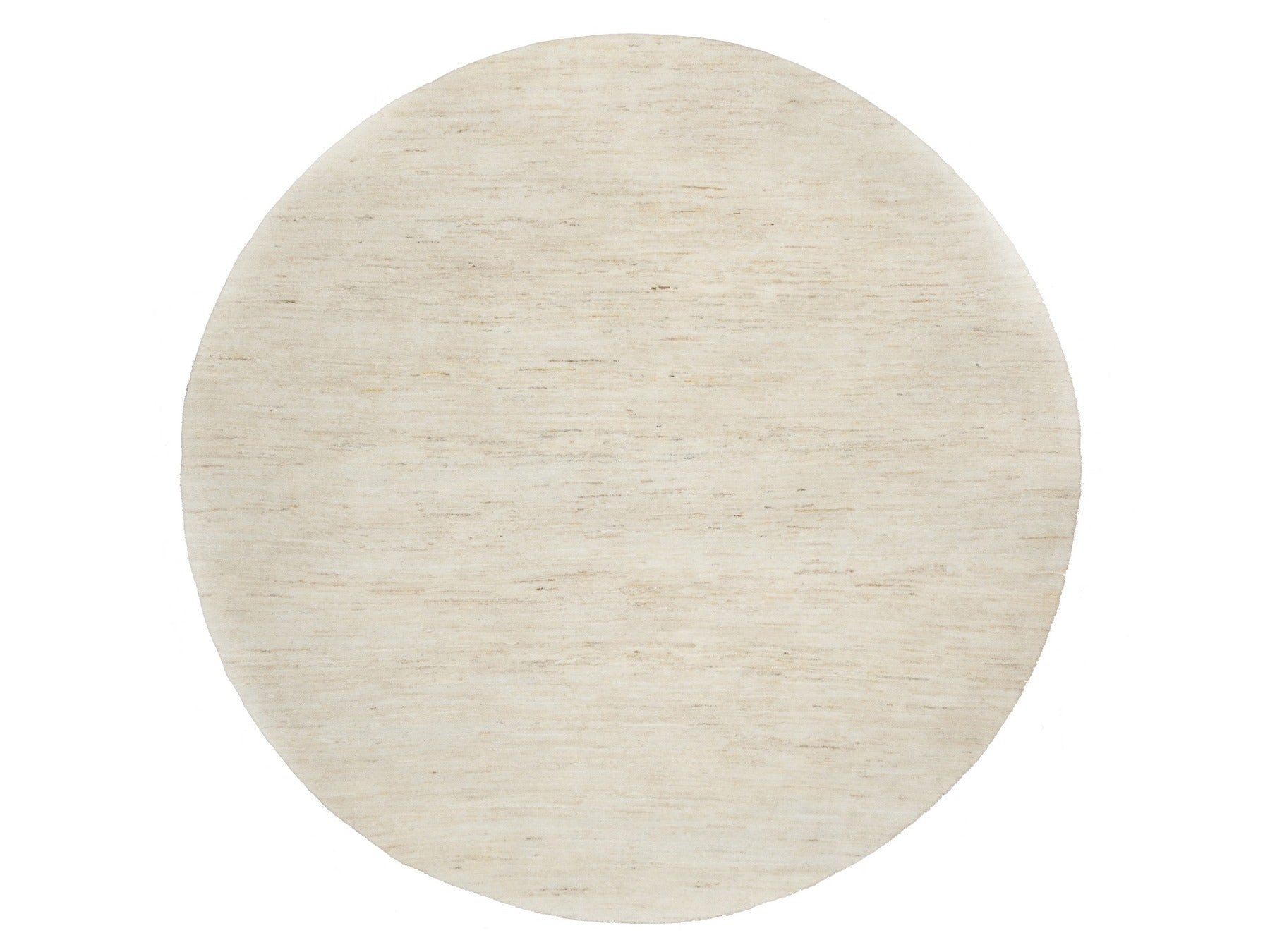 Gabbeh Modern / Contemporary hand-knotted wool rug in Ivory, 7'0" x 7'0", SKU O090778