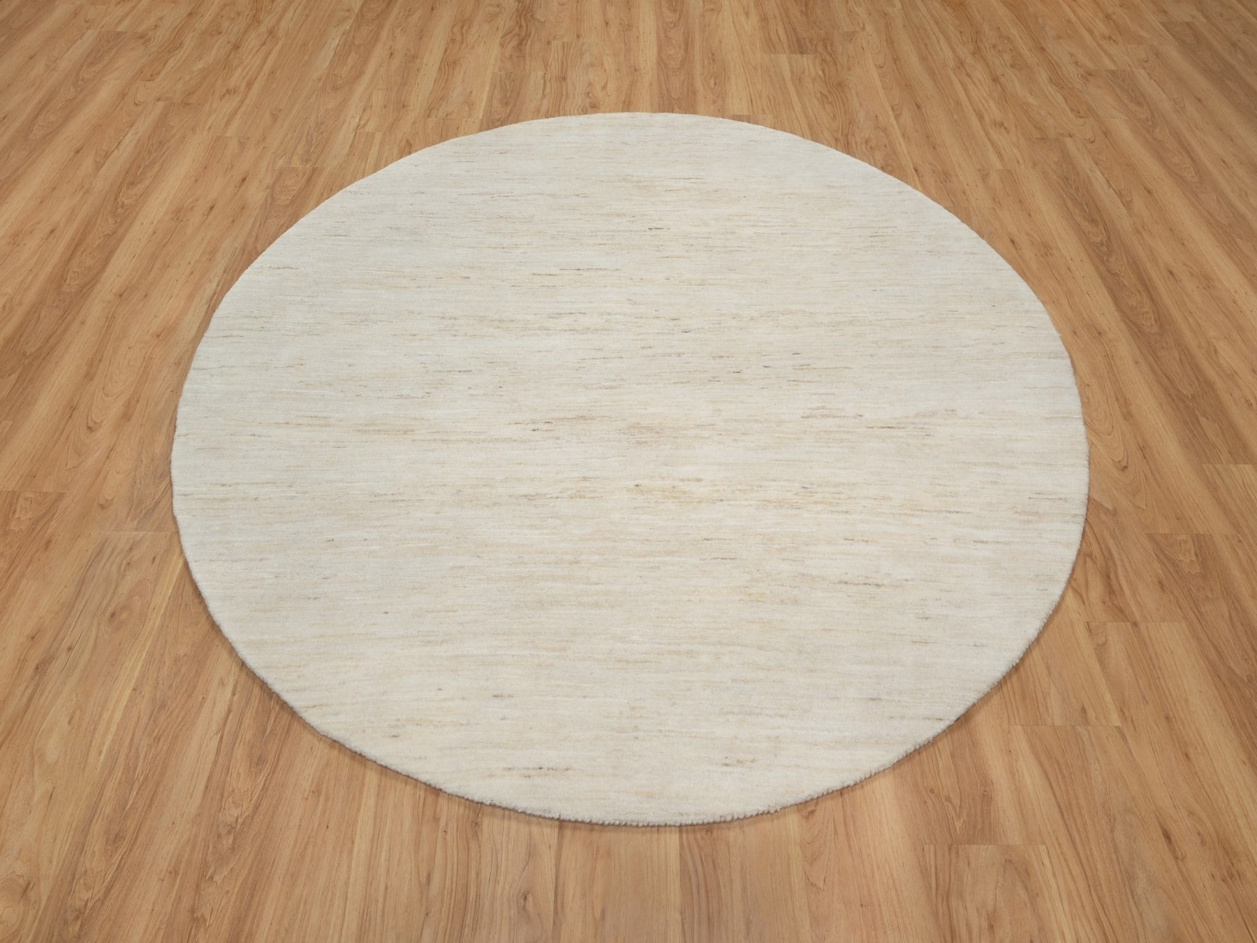 Gabbeh Modern / Contemporary hand-knotted wool rug in Ivory, 7'0" x 7'0", SKU O090778