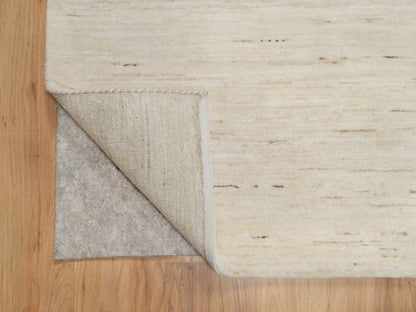 Ivory 6'1" x 9'0" Modern and Contemporary Hand knotted Wool Rug - Sku: O090779