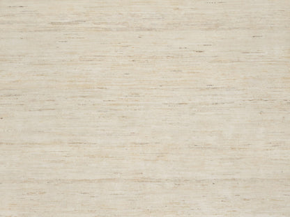 Ivory 6'1" x 9'0" Modern and Contemporary Hand knotted Wool Rug - Sku: O090779