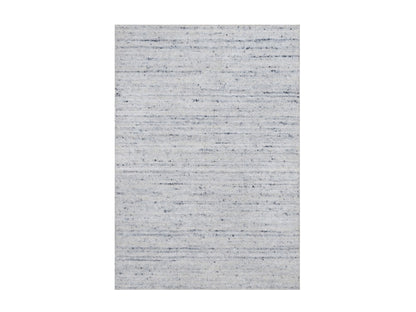 Grey 2'0" x 3'0" Modern / Contemporary Handloom Wool Rug - Sku: O090786