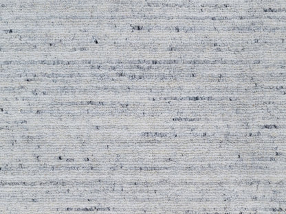 Grey 2'0" x 3'0" Modern / Contemporary Handloom Wool Rug - Sku: O090786