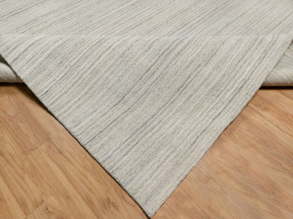 Modern / Contemporary hand-knotted wool rug in Beige, 12'0" x 14'9", SKU O090799