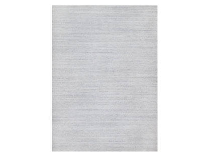 Grey 12'1" x 17'9" Modern / Contemporary Handloom Wool Rug - Sku: O090800