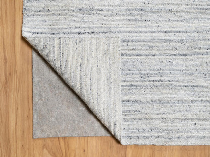 Grey 12'1" x 17'9" Modern / Contemporary Handloom Wool Rug - Sku: O090800