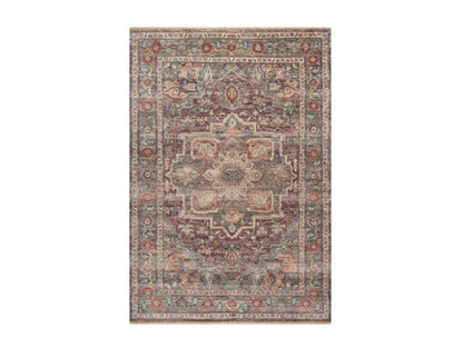 Red 5'10" x 9'0" Tribal Hand knotted Wool Rug - Sku: O090804