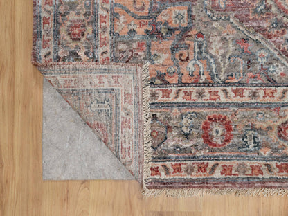 Red 5'10" x 9'0" Tribal Hand knotted Wool Rug - Sku: O090804