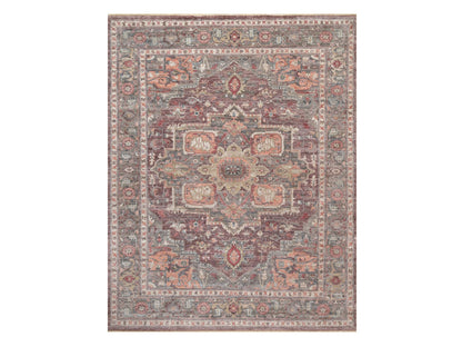 Red 12'0" x 15'2" Tribal Hand knotted Wool Rug - Sku: O090824