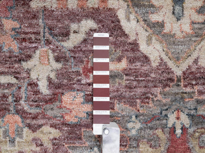 Red 12'0" x 15'2" Tribal Hand knotted Wool Rug - Sku: O090824