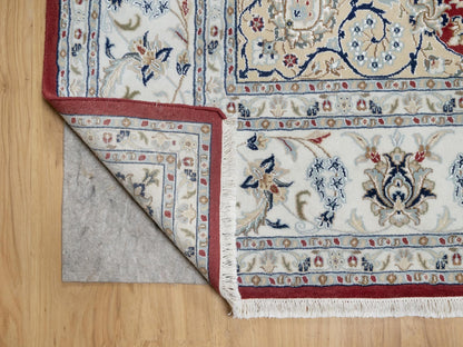 Red 8'9" x 12'0" Traditional Hand knotted Wool/Silk Rug - Sku: O090869