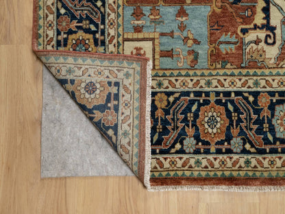 Red 8'9" x 12'1" Traditional Hand knotted Wool Rug - Sku: O090928