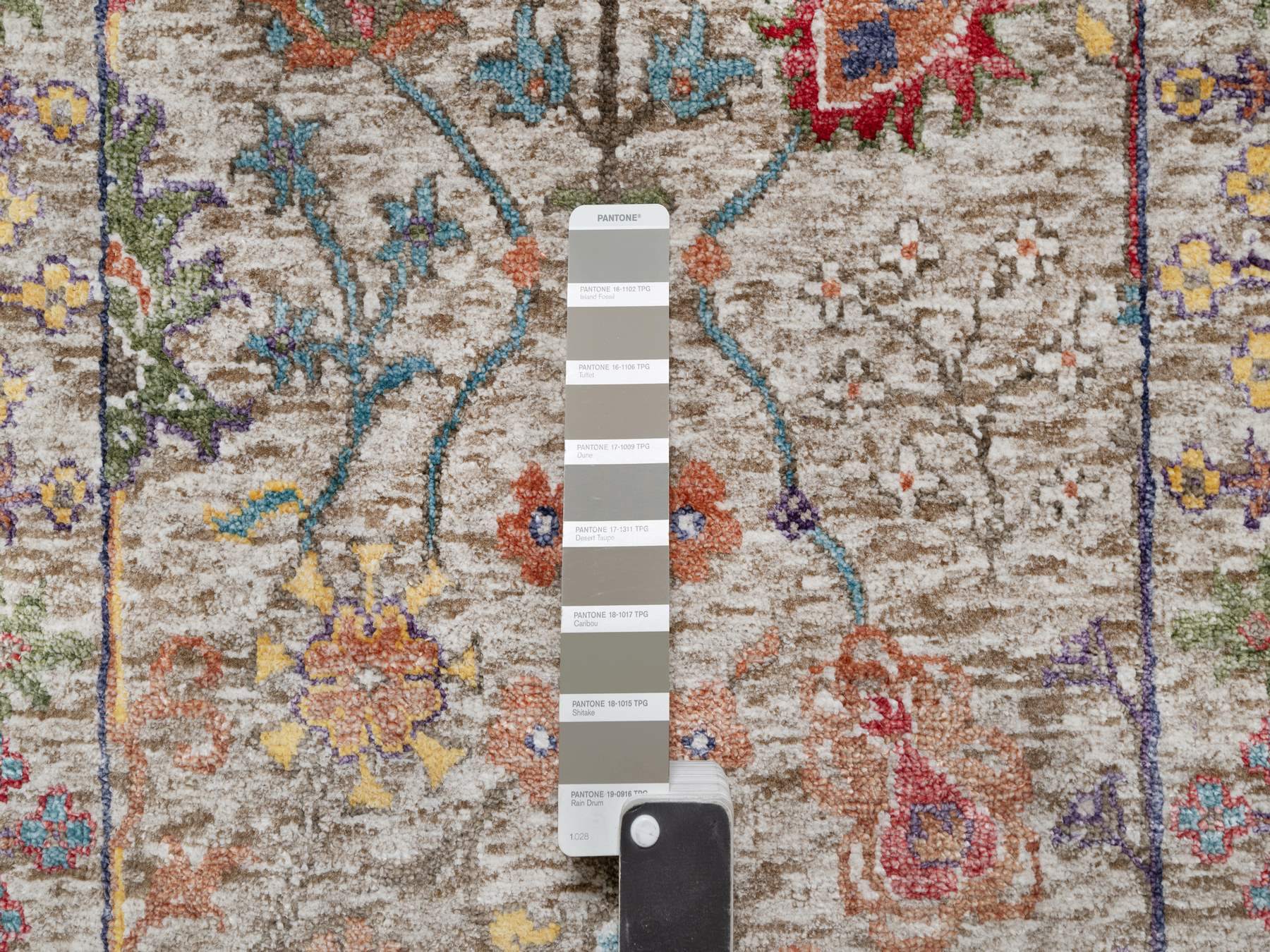 Transitional hand-knotted wool/silk runner in Beige, 2'6" x 23'10", SKU O090963