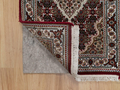 Red 2'0" x 3'0" Traditional Hand knotted Wool Rug - Sku: O090994