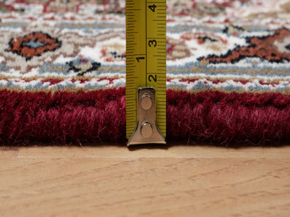 Red 2'0" x 3'0" Traditional Hand knotted Wool Rug - Sku: O090994