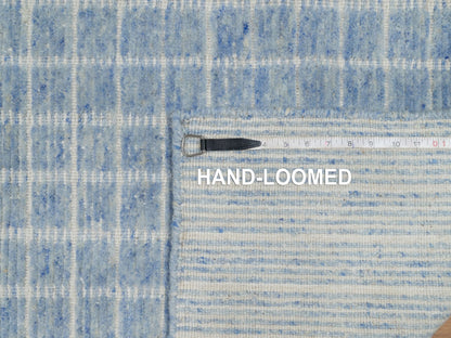 Modern / Contemporary hand-knotted wool rug in Blue, 2'4" x 3'0", SKU O091072